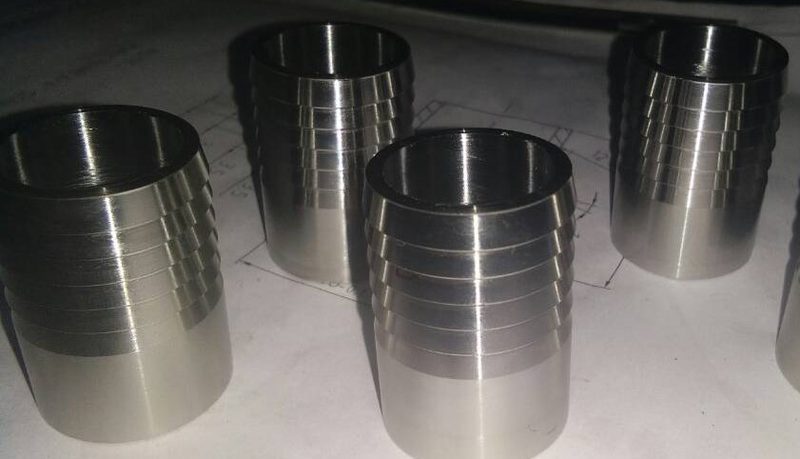 Set of turned hose nipples